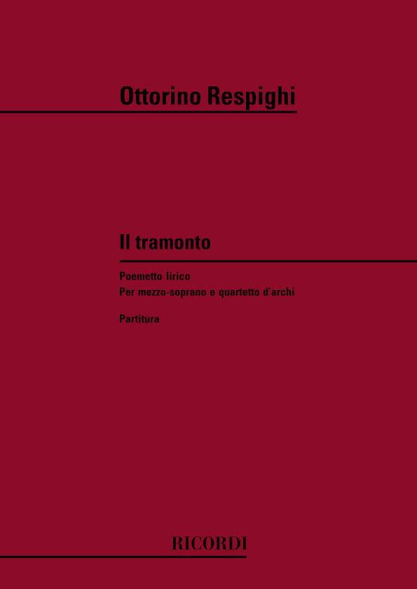 Il Tramonto. Poemetto Lirico
